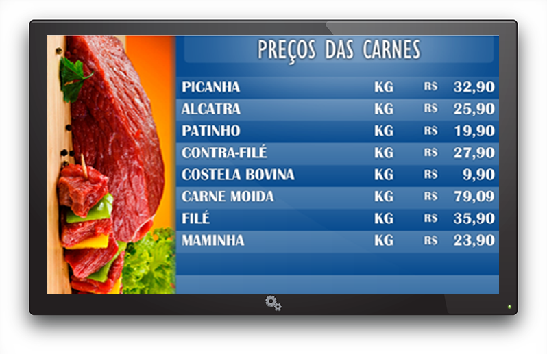 Tabela de preços